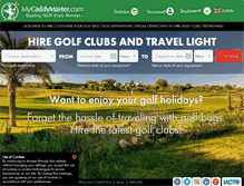 Tablet Screenshot of mycaddymaster.com